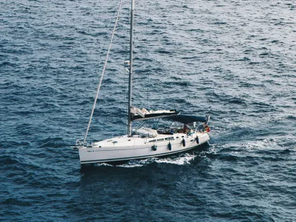 Yacht on the ocean