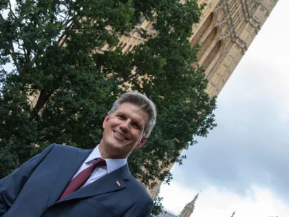 Lars Lippuner, Director of UK Customer Service, stood outside the House of Lords